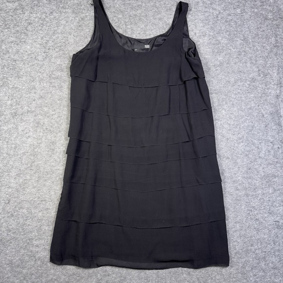 Eileen Fisher Dresses & Skirts - Eileen Fisher Dress Medium Black Tiered Lagenlook Minimalist Soft Boho